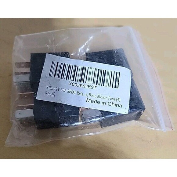 5 Pin Relay 12V 30A SPDT Multi-Purpose Relay Heavy Duty Standard Relay 2 Pack - Picture 7 of 7